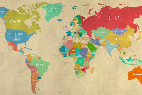 Modern Map of the World  (detail)